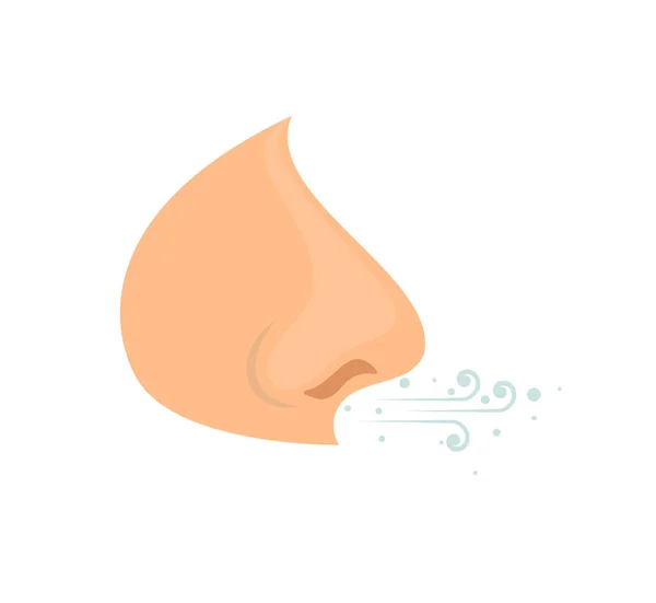 Ilustração Vetorial Clipart Corrimento Nasal Parar Propagação Infecção Pelo Nariz — Vetor de Stock