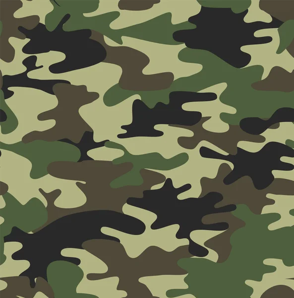 Texture Militaire Camouflage Répète Sans Couture Armée Vert Chasse Eps — Image vectorielle