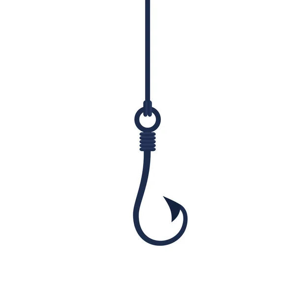 Empty Fishing Hook Tackle Fishing Vector Illustration Eps — Stock Vector