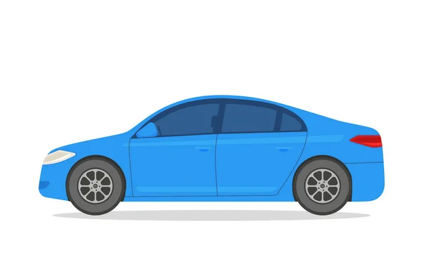 Šablona Vektoru Auta Bílém Pozadí Obchodní Sedan Izolován Označování Vozidel — Stockový vektor