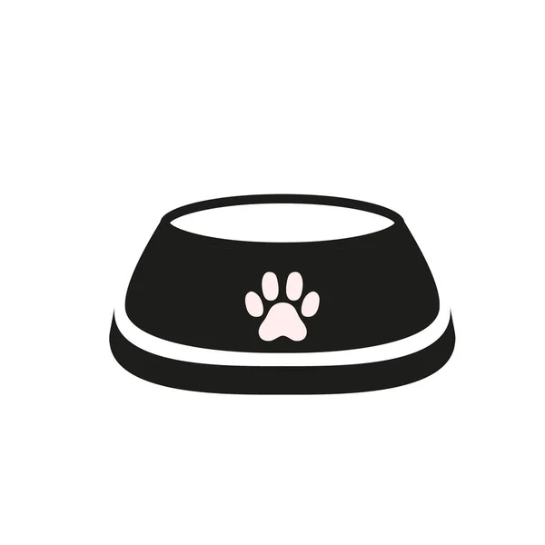Σκύλος Γάτα Ζώο Κατοικίδιο Ζώο Πλήρη Εικόνα Φορέα Μπολ Τροφίμων — Διανυσματικό Αρχείο