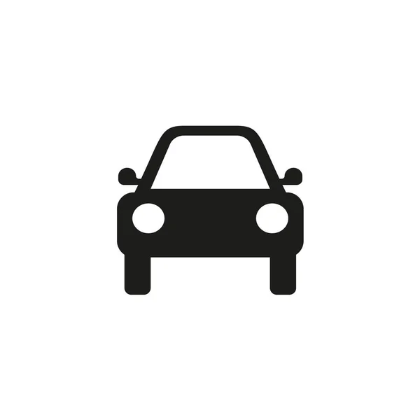 Значок Вектора Автомобиля Изолированная Простая Иллюстрация Логотипа Лицевой Стороне Знак — стоковый вектор