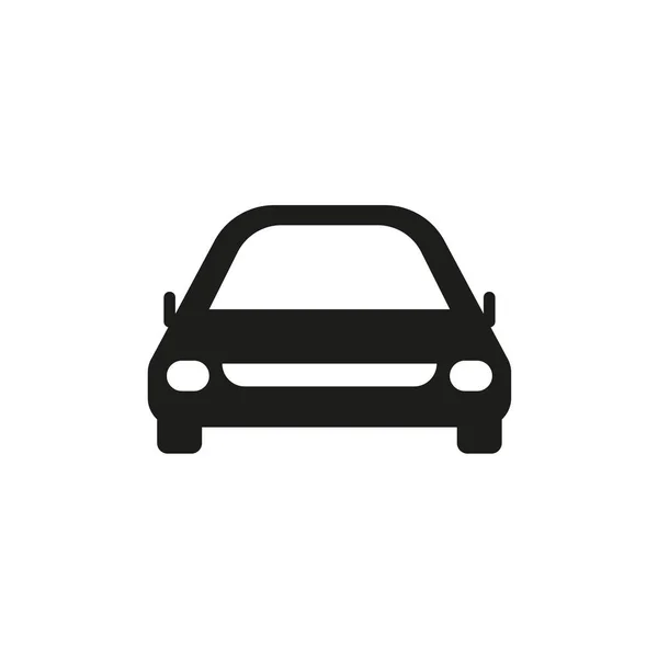 Autó Vektor Ikon Elszigetelt Egyszerű Nézet Elülső Logó Illusztráció Jelszimbólum — Stock Vector