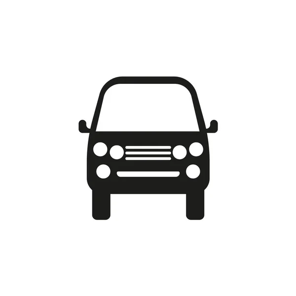 Ikona Vektoru Auta Izolované Jednoduché Zobrazení Přední Logo Ilustrace Značkový — Stockový vektor