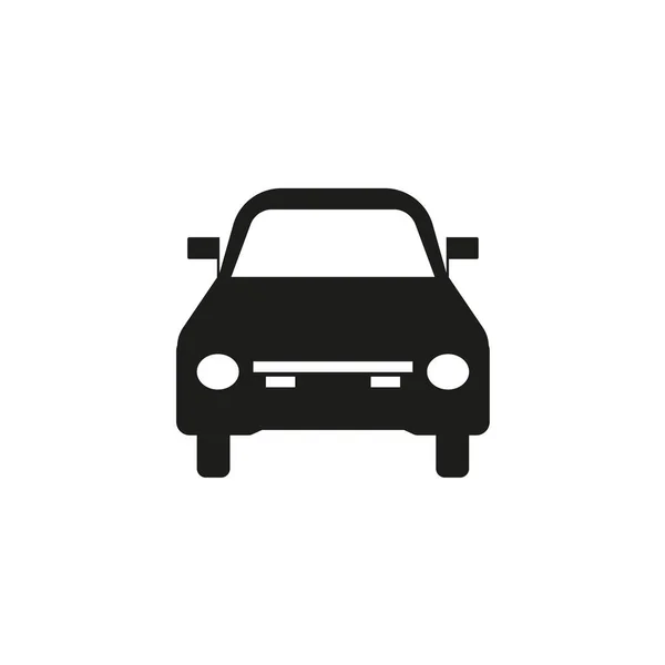 Ícone Vetor Carro Isolado Simples Vista Frontal Logotipo Ilustração Símbolo —  Vetores de Stock