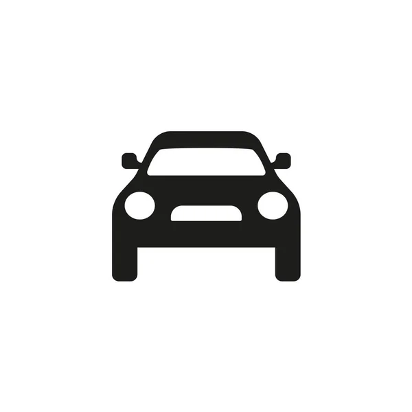 Ikon Vektor Mobil Gambar Logo Depan Yang Terisolasi Dan Sederhana - Stok Vektor