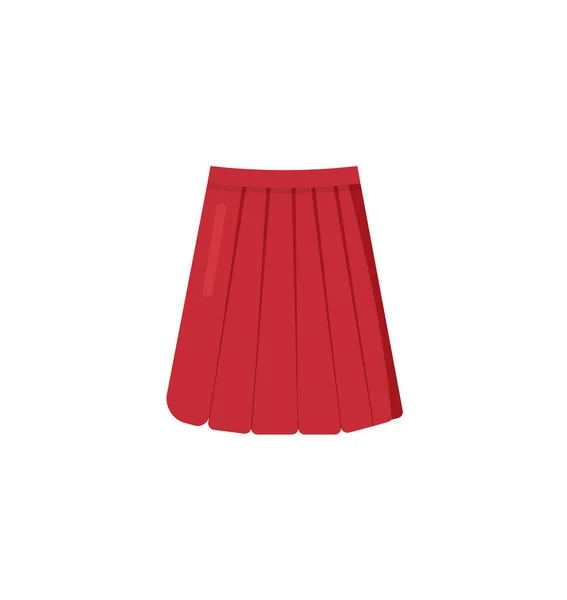 Skirt Vector Icon Cartoon Vector Icon Isolated White Background Skirt — 스톡 벡터