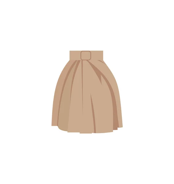 Εικονίδιο Φορέα Skirt Εικονίδιο Φορέα Κινουμένων Σχεδίων Απομονώνονται Λευκό Φούστα — Διανυσματικό Αρχείο