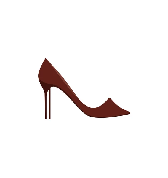 Sepatu Wanita Terisolasi Pada Gambar Latar Belakang Putih Eps - Stok Vektor