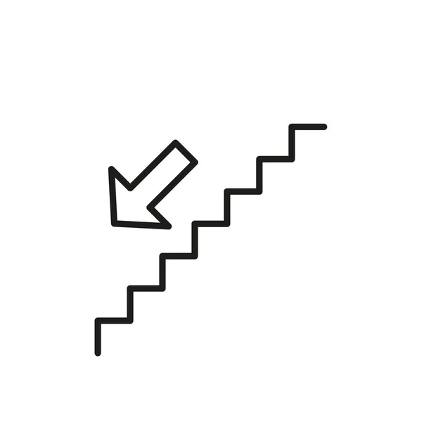 Ikon Lift Eskalator Vektor Ilustrasi Piktogram Eskalator Konsep Bisnis Eps - Stok Vektor