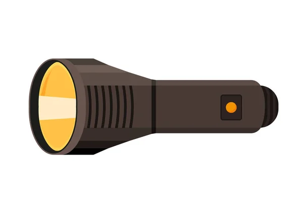 Flashlight Torch Hand Illustration Pocket Vector Light Lamp Lantern Design — Image vectorielle