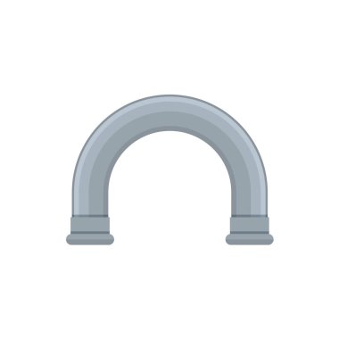 Vector details ware pipes system in flat style. Collection of water tube, plastic pipeline, filtres, gas valve, fittings, plumbing, faucet, sewage. Construction and industrial technology. Eps 10