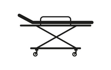 stretcher icon in flat style isolated vector illustration on white transparent background eps 10