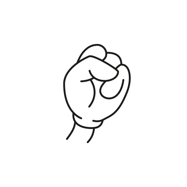 Cartoon Hands Comic Arms Fingers Outline Various Gestures Cartoon Character — Image vectorielle