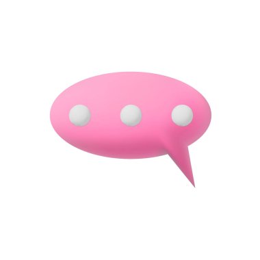 3d chat bubble icon vector illustration. stylze dialogue symbol Background isolated Eps 10