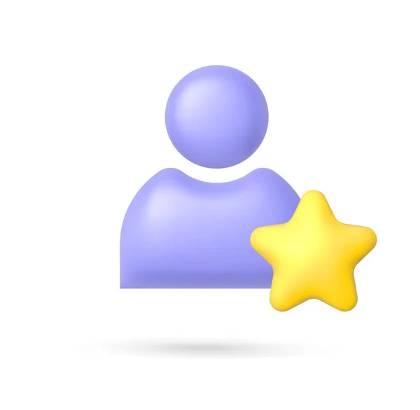 Add User Design Person Star Add User Group Chat App — Vetor de Stock