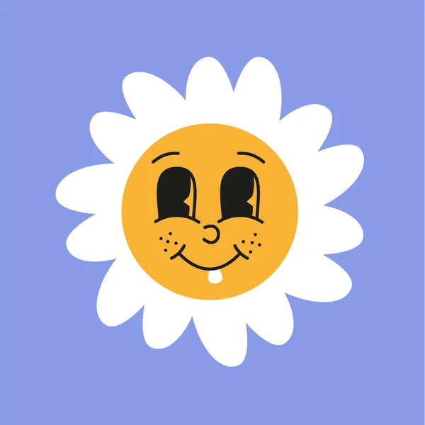Samolepky Slunce Logo Úsměv Dobrá Nálada Brutalismus Moderní Design Styl — Stockový vektor