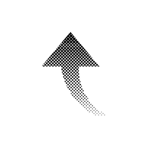 Instellen Van Abstract Kleurrijk Pijl Vliegen Logo Toekomen Stippen Gestippelde — Stockvector
