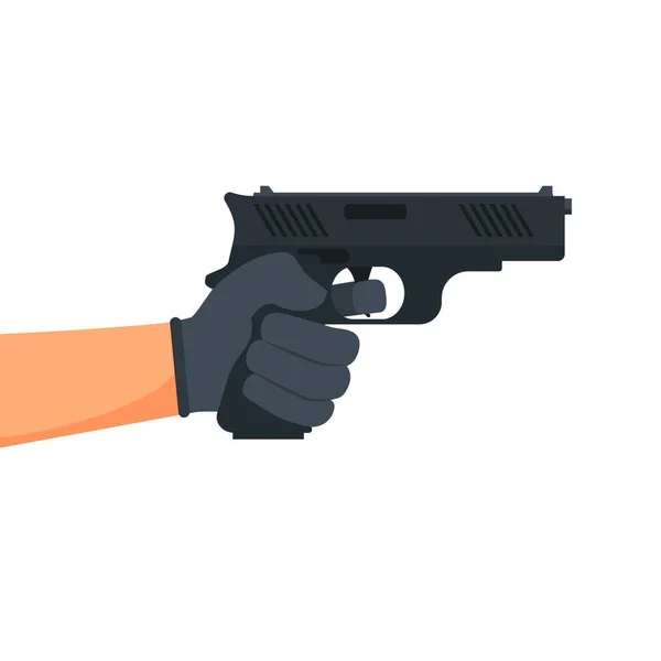 Πυροβολισμός Στο Χέρι Εικονογράφηση Διανύσματος Eps — Διανυσματικό Αρχείο