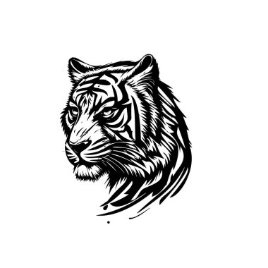 Bir kurt başı. Tasarımın için kafayı şekillendiriyorsun. Vektör çizimi, izole nesneler. 10 saniye.