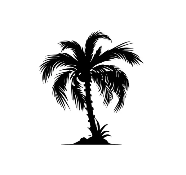 Palmiye Ağacı Logo Şablonu Vektör Çizimi Eps — Stok Vektör