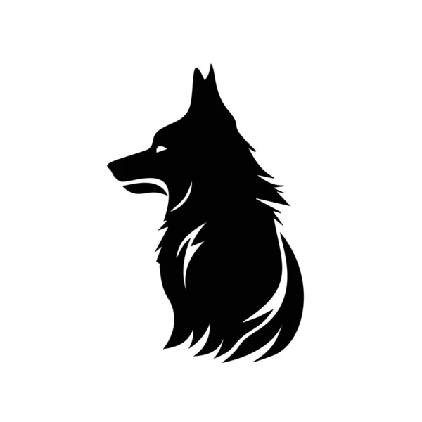 Loup Logo Conception Vectoriel Symbole Idée Graphique Créatif Eps — Image vectorielle