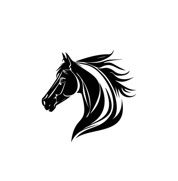 Δημιουργικό Άλογο Κομψό Λογότυπο Σχεδιασμός Σύμβολο Εικονογράφηση Διάνυσμα Για Την — Διανυσματικό Αρχείο