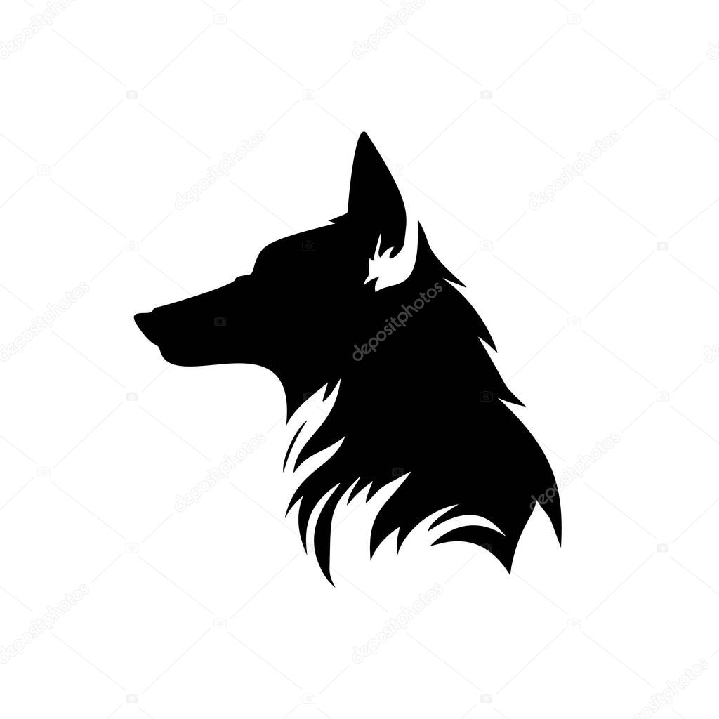 Wolf logo design vector symbol graphic idea creative Eps 10