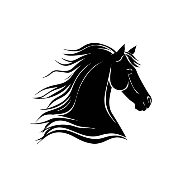 Cavalo Criativo Elegante Logotipo Símbolo Design Ilustração Vetor Para Empresa —  Vetores de Stock