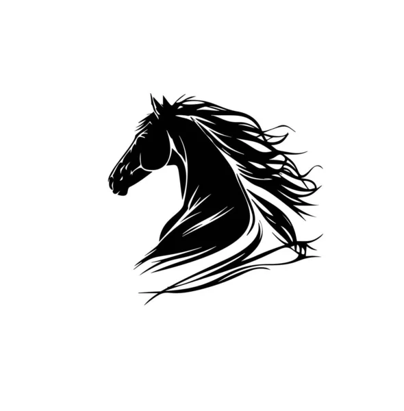 Creative Horse Eleganckie Logo Projekt Symbolu Wektor Ilustracji Dla Firmy — Wektor stockowy