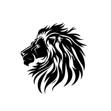 Vahşi Aslan Vektör Simgesi Logo Tasarımı Maskot Simgesi Şablonu EPS 10