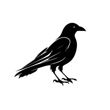 İzole edilmiş beyaz arkaplan EPS 10 'da kuş logosu tasarım şablonu