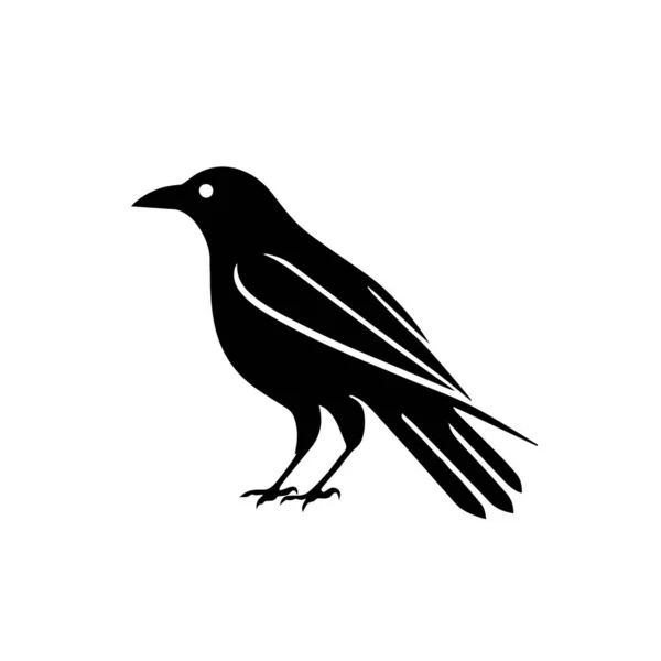 Vektor Design Vorlage Für Vogel Logo Auf Isoliertem Weißem Hintergrund — Stockvektor