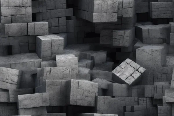 cube concrete abstract background 3d render image seamless pattern foto