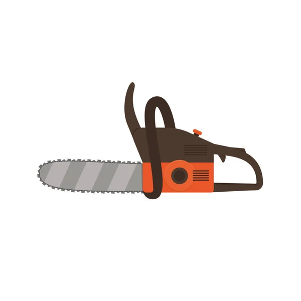 Vector Chainsaw Petrol Chain Saw — Stock Vector