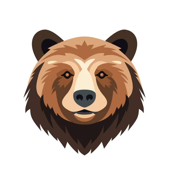 Logo Moderno Orso Grizzly Professionale Una Squadra Sportiva — Vettoriale Stock