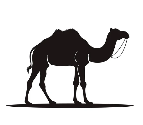 Силуэт Логотипа Black Camel Illustration Animal — стоковый вектор
