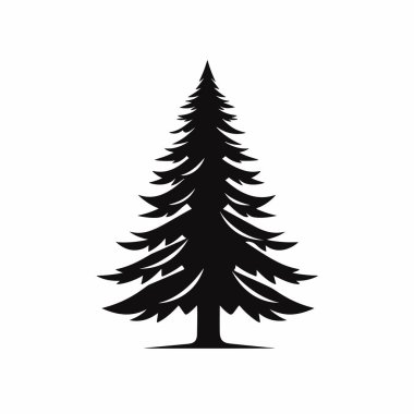 Bir Noel ağacı konseptinin vektör illüstrasyonu.