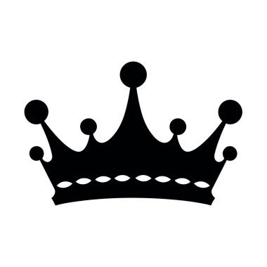 Crown Simgesi, gri arka planda izole edilmiş, modaya uygun, düz stil. Web sitesi tasarımı için taç sembolü, logo, uygulama, UI. Vektör illüstrasyonu, EPS10.