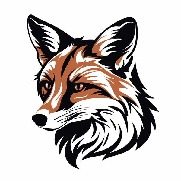 Fox Głowa Wektor Logo Szablon Koncepcja Ilustracja Znak Graficzny Drapieżnika — Wektor stockowy