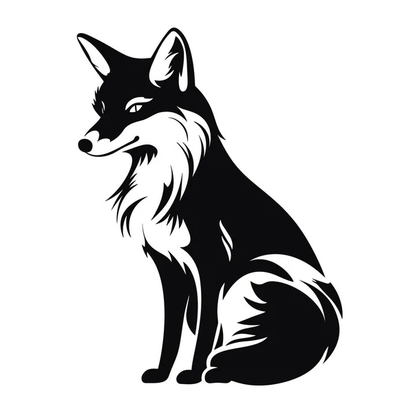 Fox Head Vector Logo Template Concept Illustration Wilde Animal Predator — Stock Vector