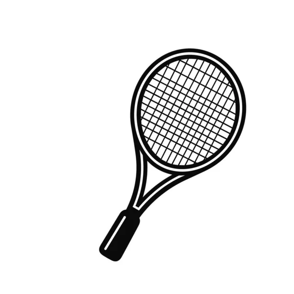 テニスアイコンベクターイラスト ミニマリズムベクトルシンボル モバイルアプリ Webサイトデザインの行アイコン ベクトルイラスト Eps10 — ストックベクタ