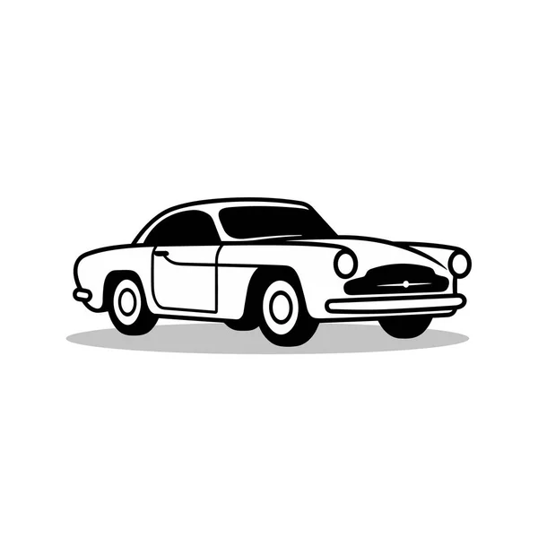 Car Front Line Icon Simple Outline Style Sign Symbol Auto — Stock Vector