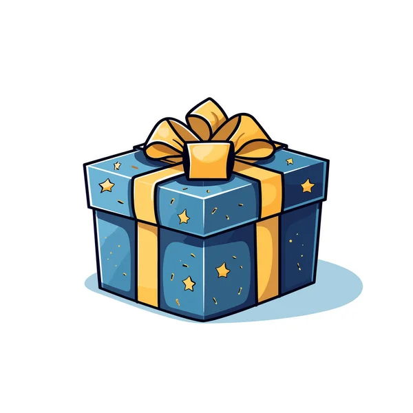 Διάνυσμα Κουτιά Δώρου Κορδέλες Διαφορετικού Χρώματος Ρεαλιστικό Κουτί Δώρου Μπροστά — Διανυσματικό Αρχείο
