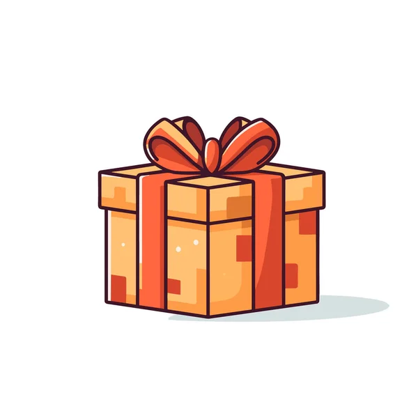 Векторные Подарочные Коробки Различными Цветовыми Лентами Реалистичный Giftbox Передней Части — стоковый вектор