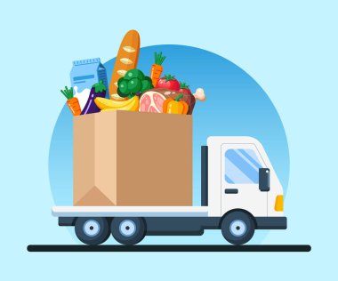 Marketten kurye servisi teslimatı.