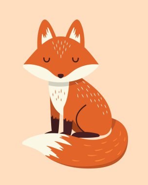 Şirin bir tilki yavrusunun büyüleyici bir temsili.