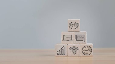 Dijital Chatbot Chat Robot uygulaması, sohbet asistanı, yapay zeka kavramı, yapay zeka, sanal ekran, dijital sohbet robotu, ai otomasyon kavramı..