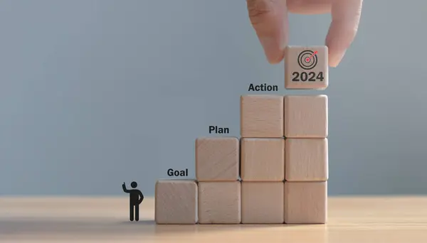 2024 Hedef Planı Eylem Planı, İş Eylem Planı Stratejisi, hedefinize ulaşmak için gereken tüm adımları özetleyin 