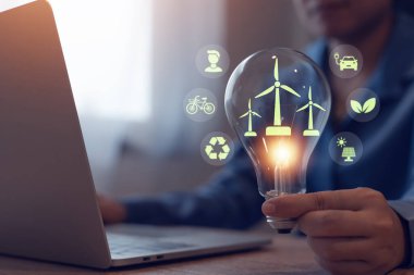 Yenilenebilir enerji çözümleri ekolojik konsept yeşil iş yenilenebilir enerji çözümleri yoluyla sürdürülebilir kalkınma